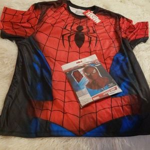 Men's Spiderman Tshirt & Mask